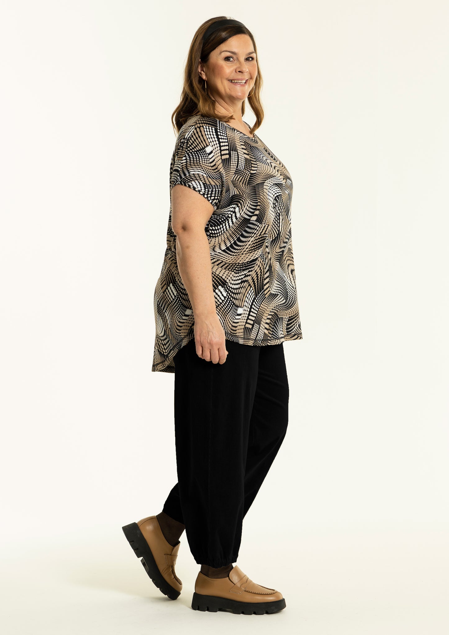 Gozzip Woman GClara Baggy pants - Cotton Pants Black