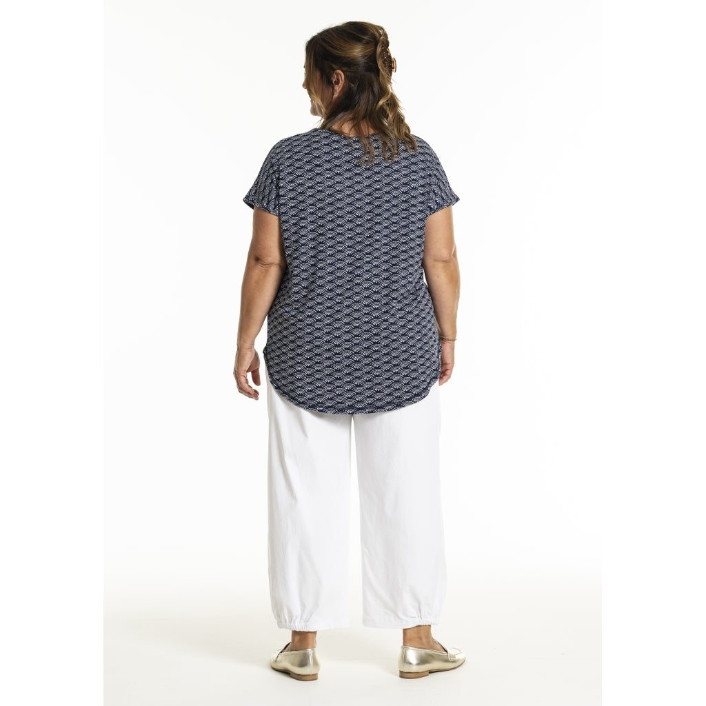 Gozzip Woman Gitte T-shirt with print T-Shirt Navy Print