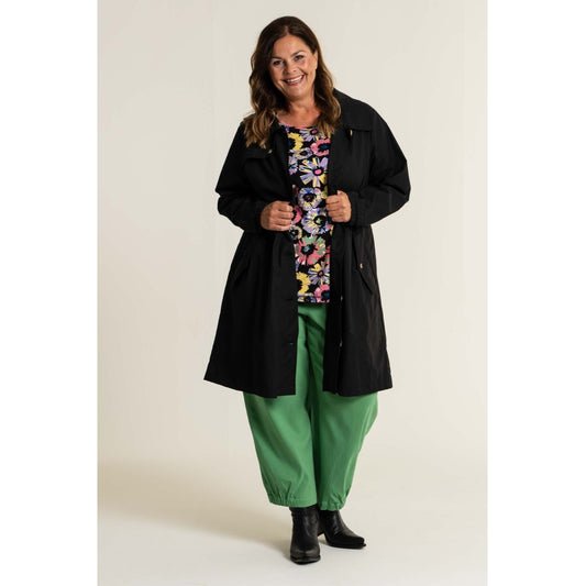 Gozzip Woman Beatrice Trenchcoat - FLERE FARVER Coat Black