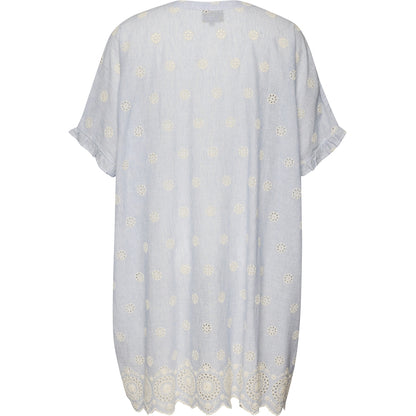 Gozzip Woman Charlotte Oversize shirt Tunic Oversize shirt tunic Blue/Off-White Strip