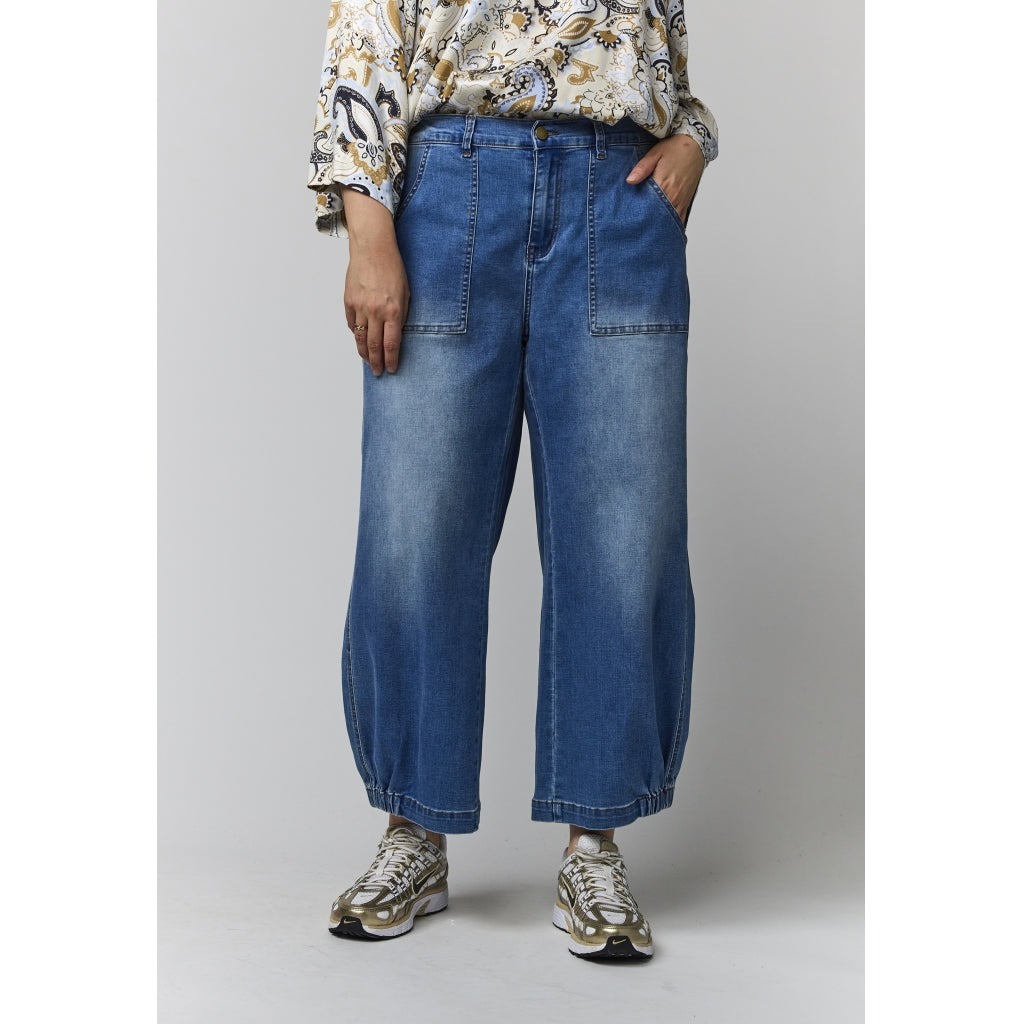Gozzip Woman Clara Baggy pants Baggy pants Light Blue Denim