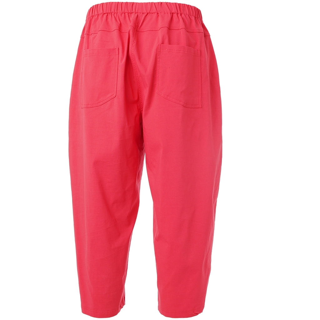Gozzip Woman Clara Loose capri pants Loose Pant Red