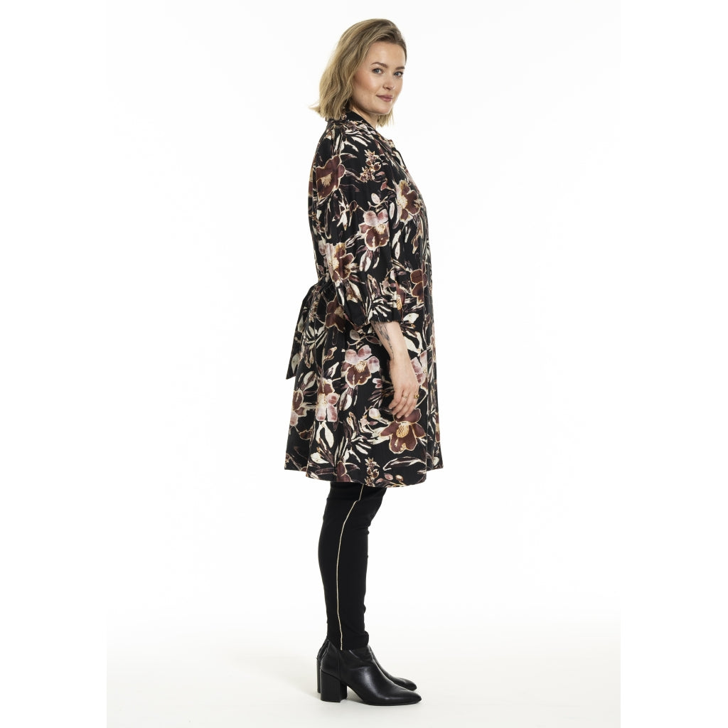 Gozzip Woman GAgnete Tunic Tunic Black Print