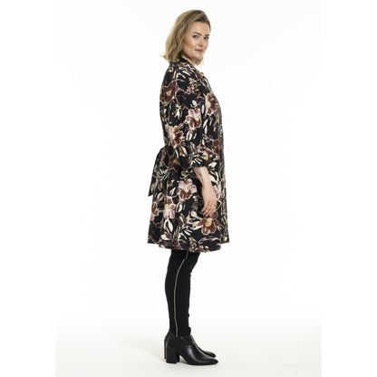 Gozzip Woman GAgnete Tunic Tunic Black Print