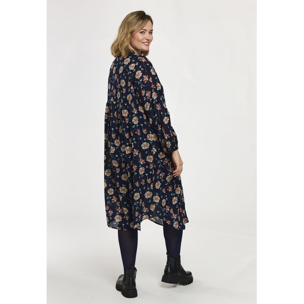 Gozzip Woman GAnja Dress Dress Navy Print