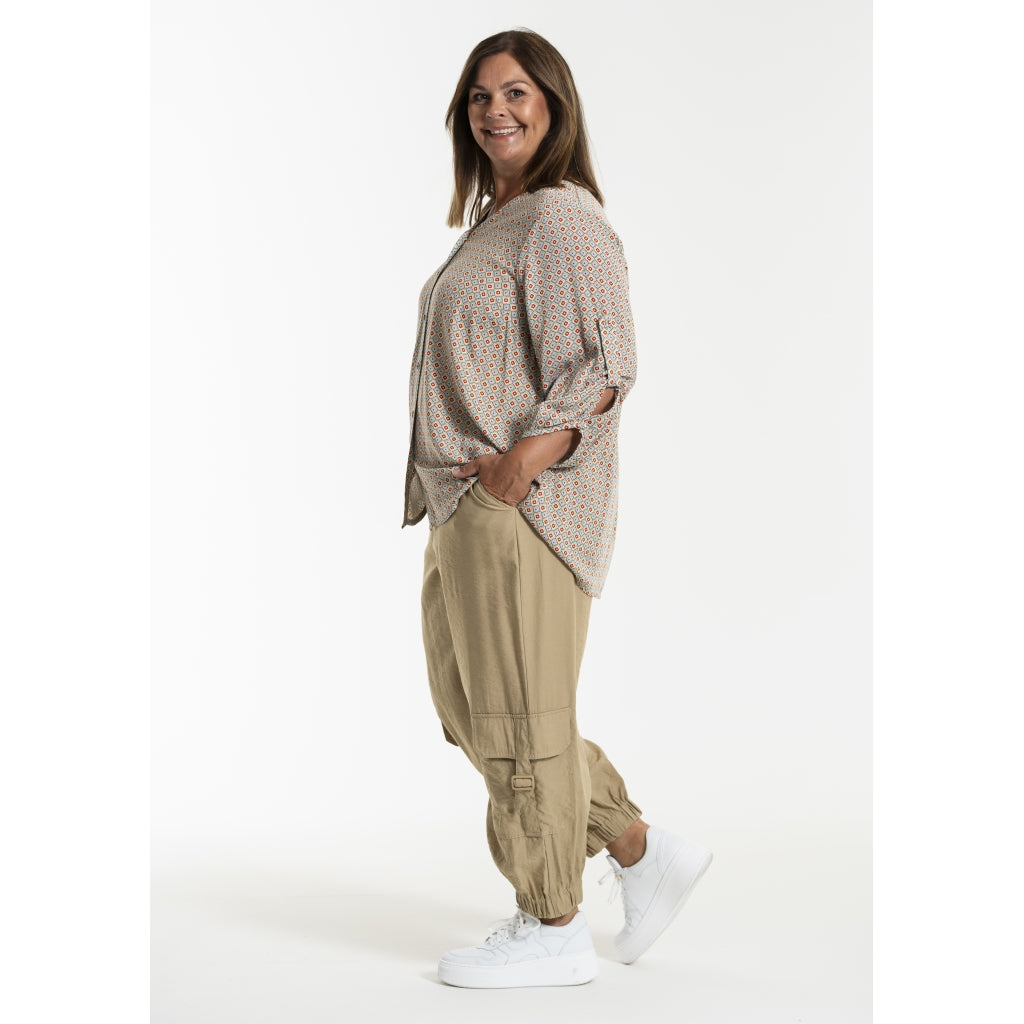 Gozzip Woman GAnneline Cargo Pants Pants Sand