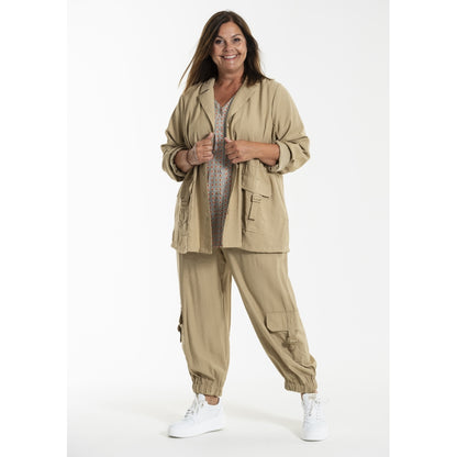 Gozzip Woman GAnneline Cargo Pants Pants Sand