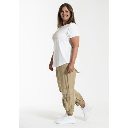 Gozzip Woman GAnneline Cargo Pants Pants Sand