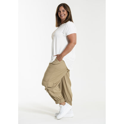 Gozzip Woman GAnneline Cargo Pants Pants Sand