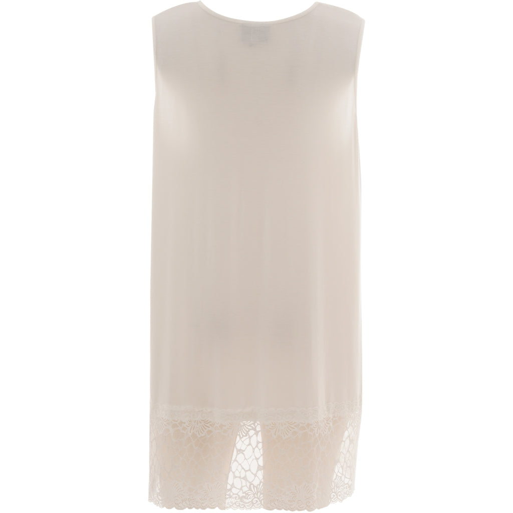 Gozzip Woman GAnny Top with lace Top Offwhite