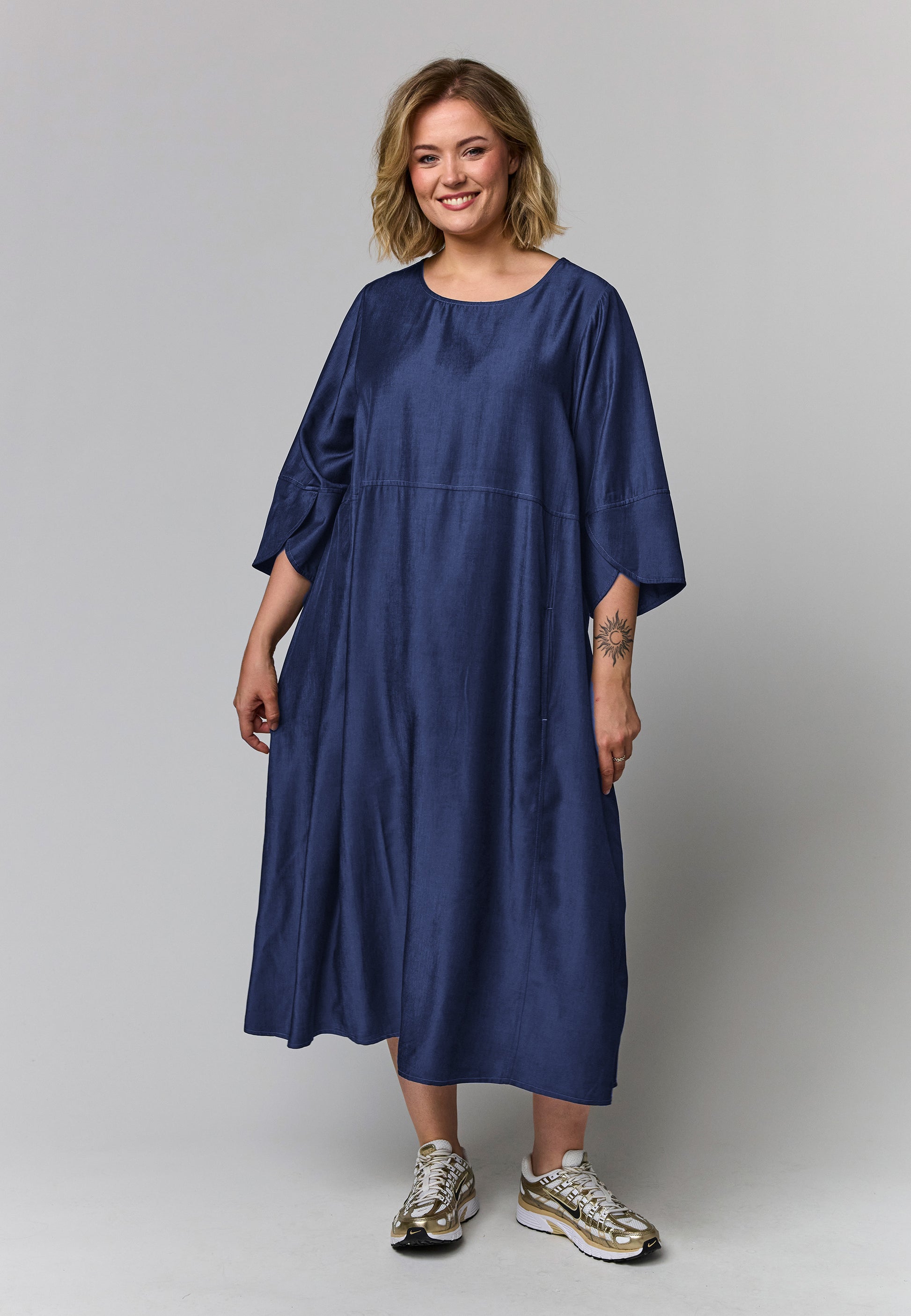 Gozzip Woman GBente Long Dress Long Dress Navy