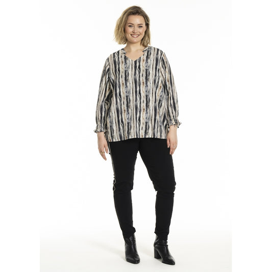 Gozzip Woman GBerit Blouse Blouse Navy stripe