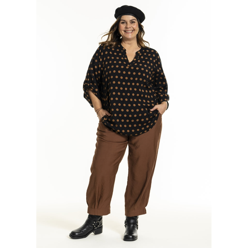 Gozzip Woman GBillie Blouse Blouse Black with dots