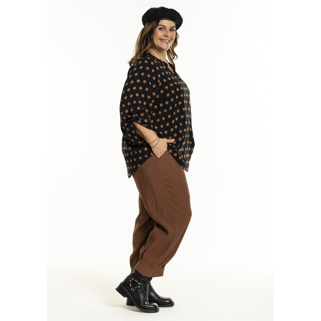 Gozzip Woman GBillie Blouse Blouse Black with dots