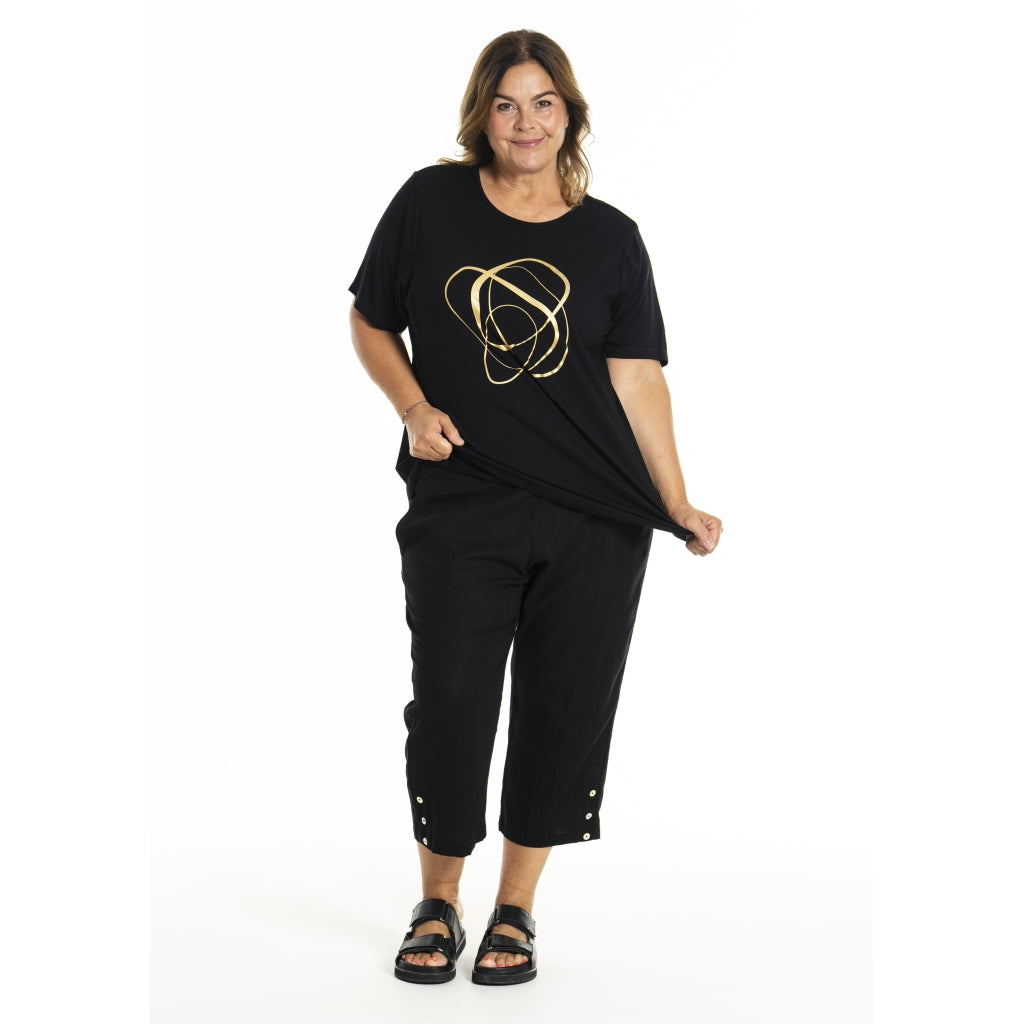 Gozzip Woman GBirka T-Shirt with print T-Shirt Black