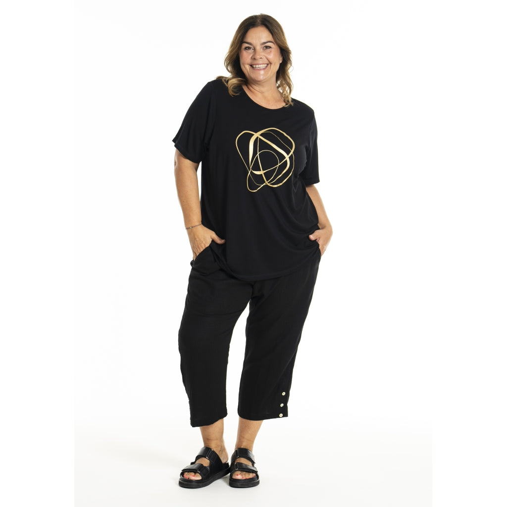 Gozzip Woman GBirka T-Shirt with print T-Shirt Black