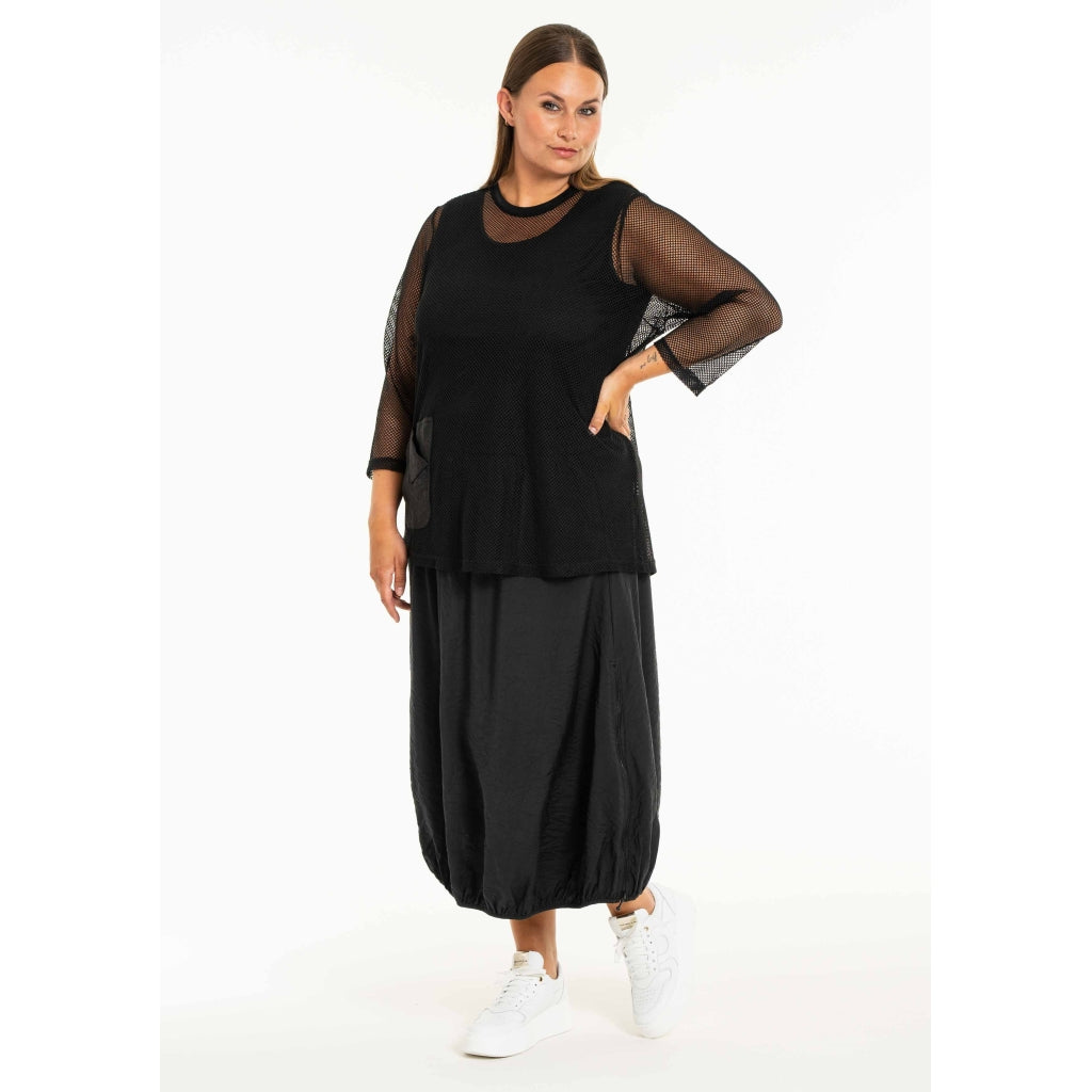 Gozzip Woman GCilla Mesh Blouse Blouse Black