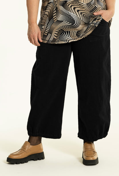 Gozzip Woman GClara Baggy pants - Cotton Pants Black