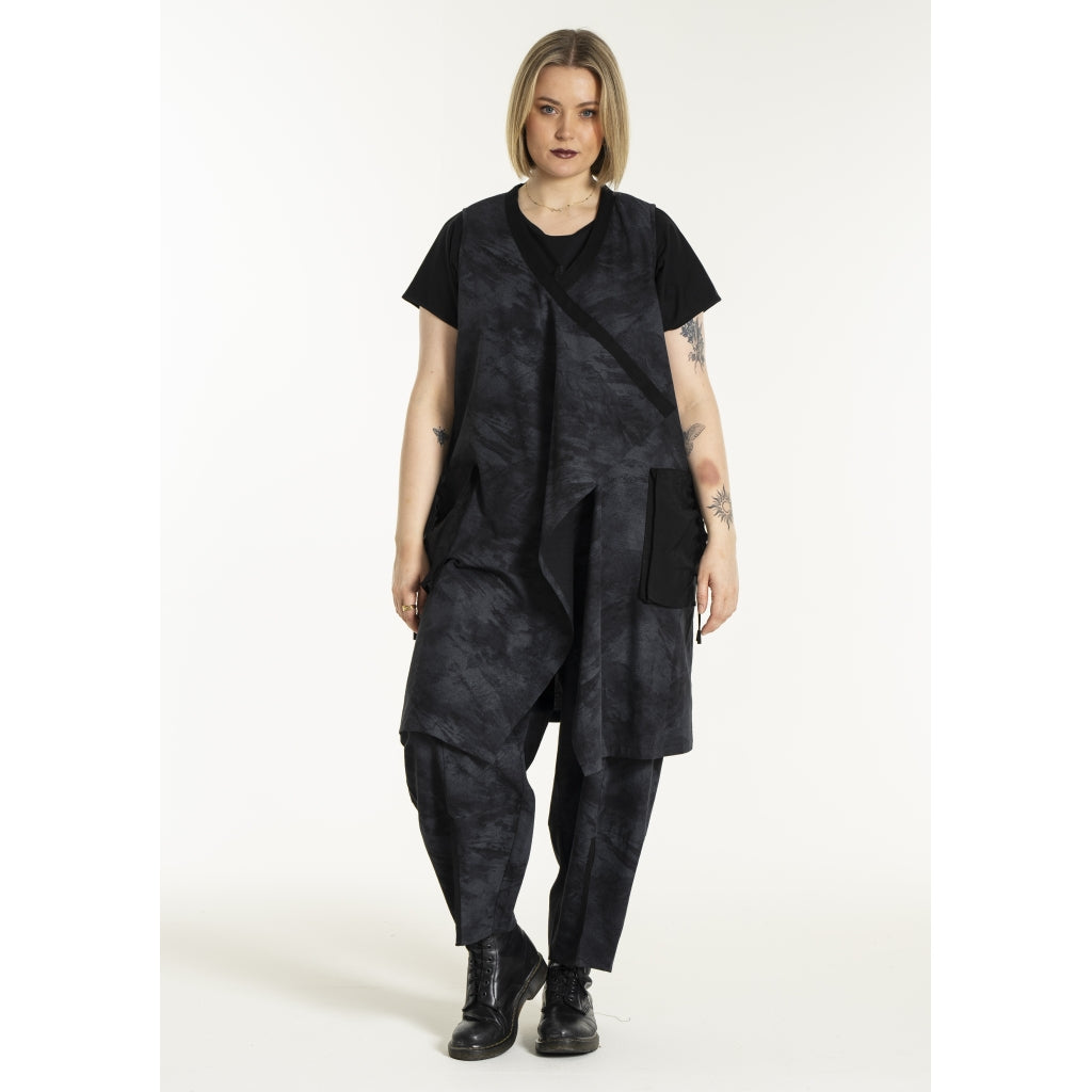 Gozzip Woman GElena Waistcoat long Waistcoat Black