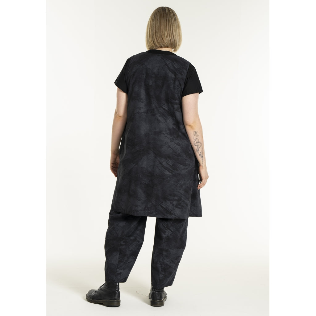 Gozzip Woman GElena Waistcoat long Waistcoat Black