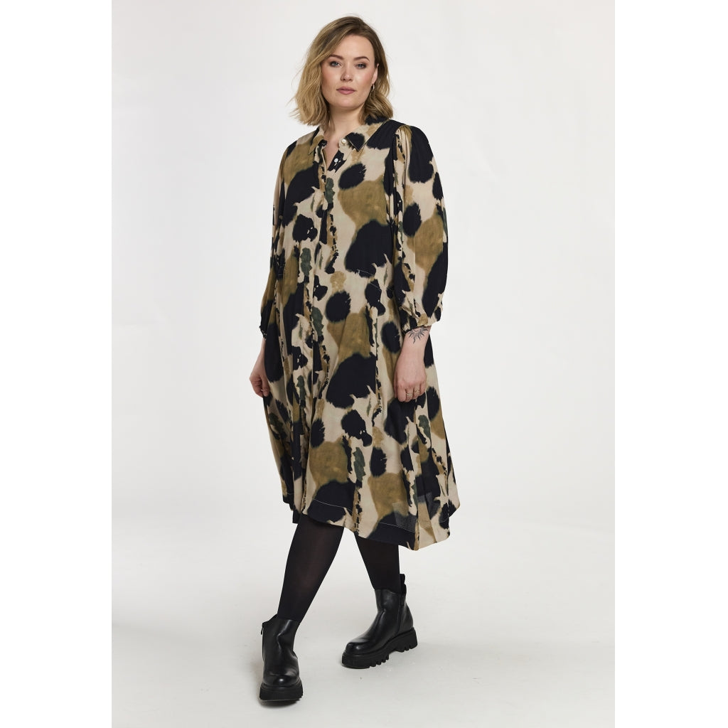 Gozzip Woman GEsther Dress Dress Beige/Black