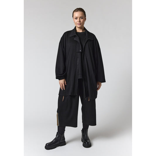 Gozzip Woman GEstrid Cardigan with zipper Cardigan Black