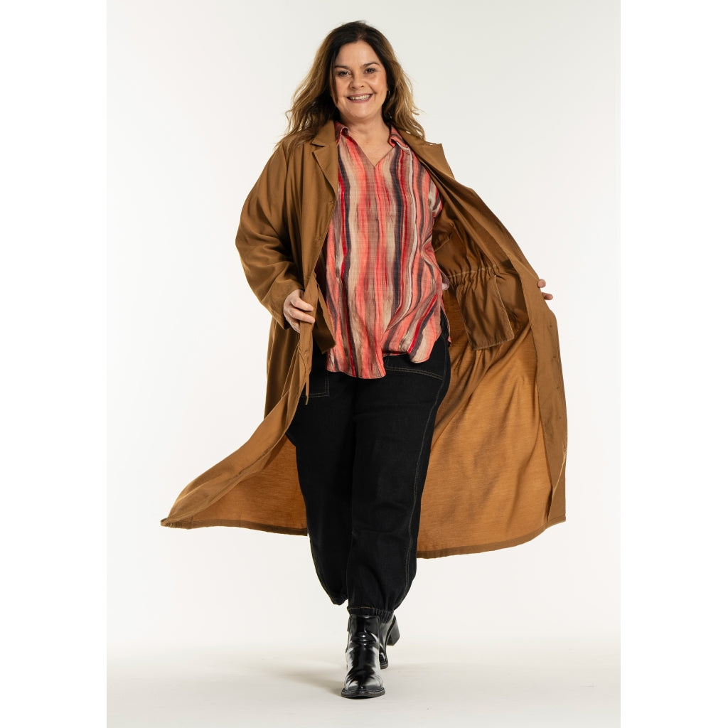 Gozzip Woman GEva Dress Jacket Dress Jacket Brass