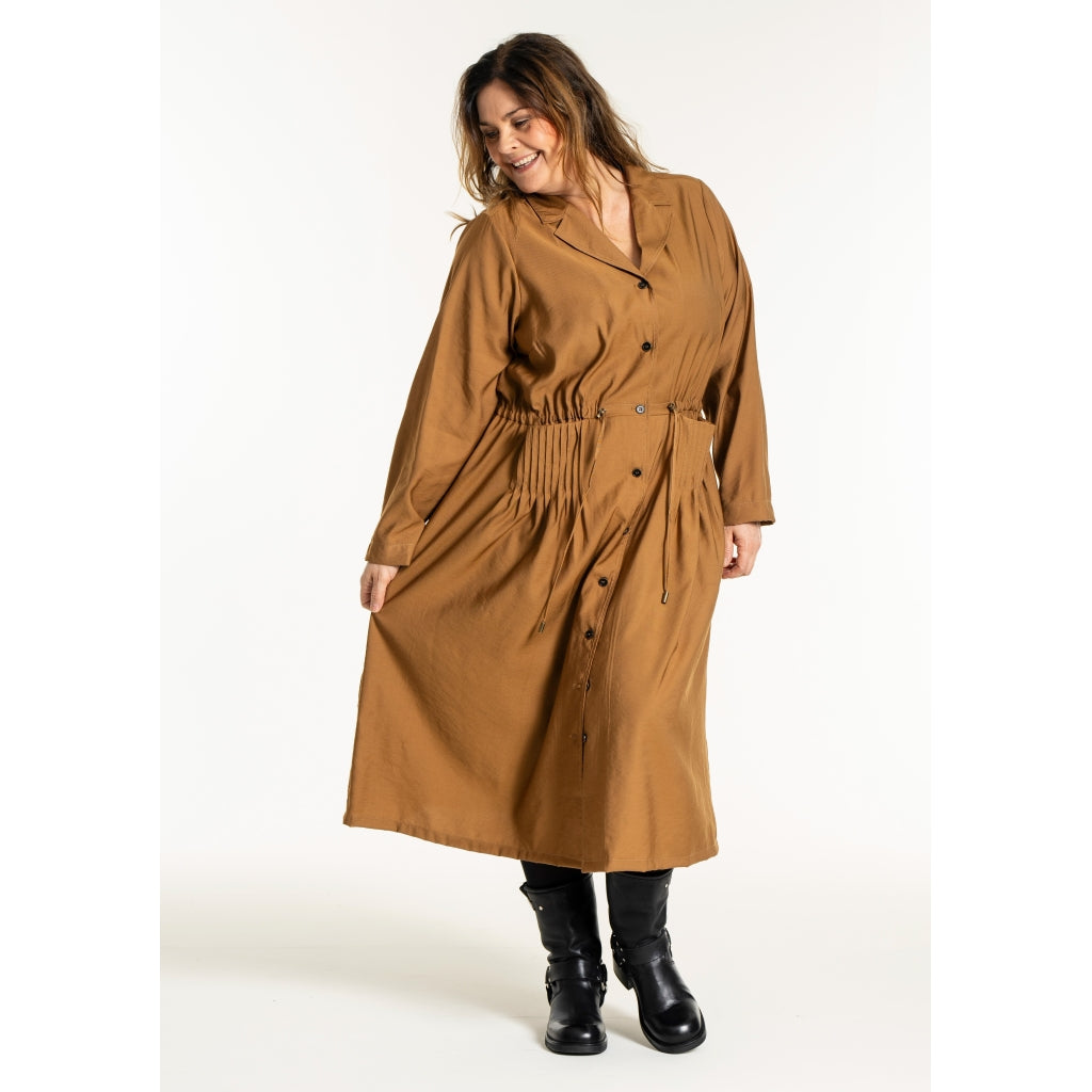 Gozzip Woman GEva Dress Jacket Dress Jacket Brass