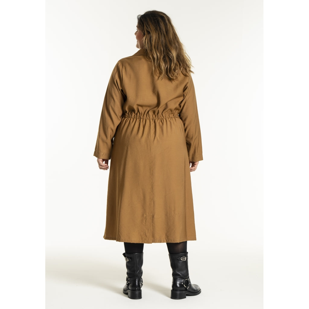 Gozzip Woman GEva Dress Jacket Dress Jacket Brass