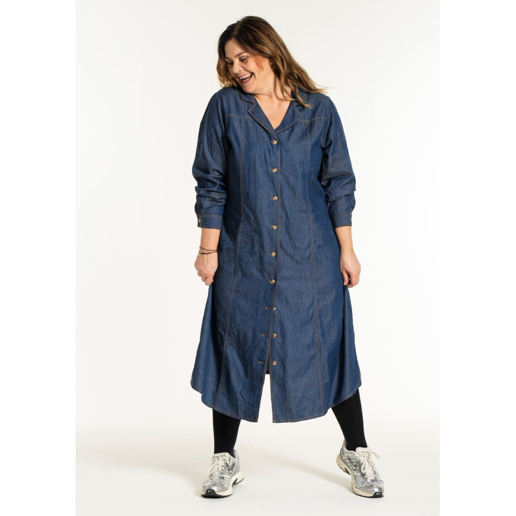 Gozzip Woman GEvelyn Dress Dress Dark blue denim