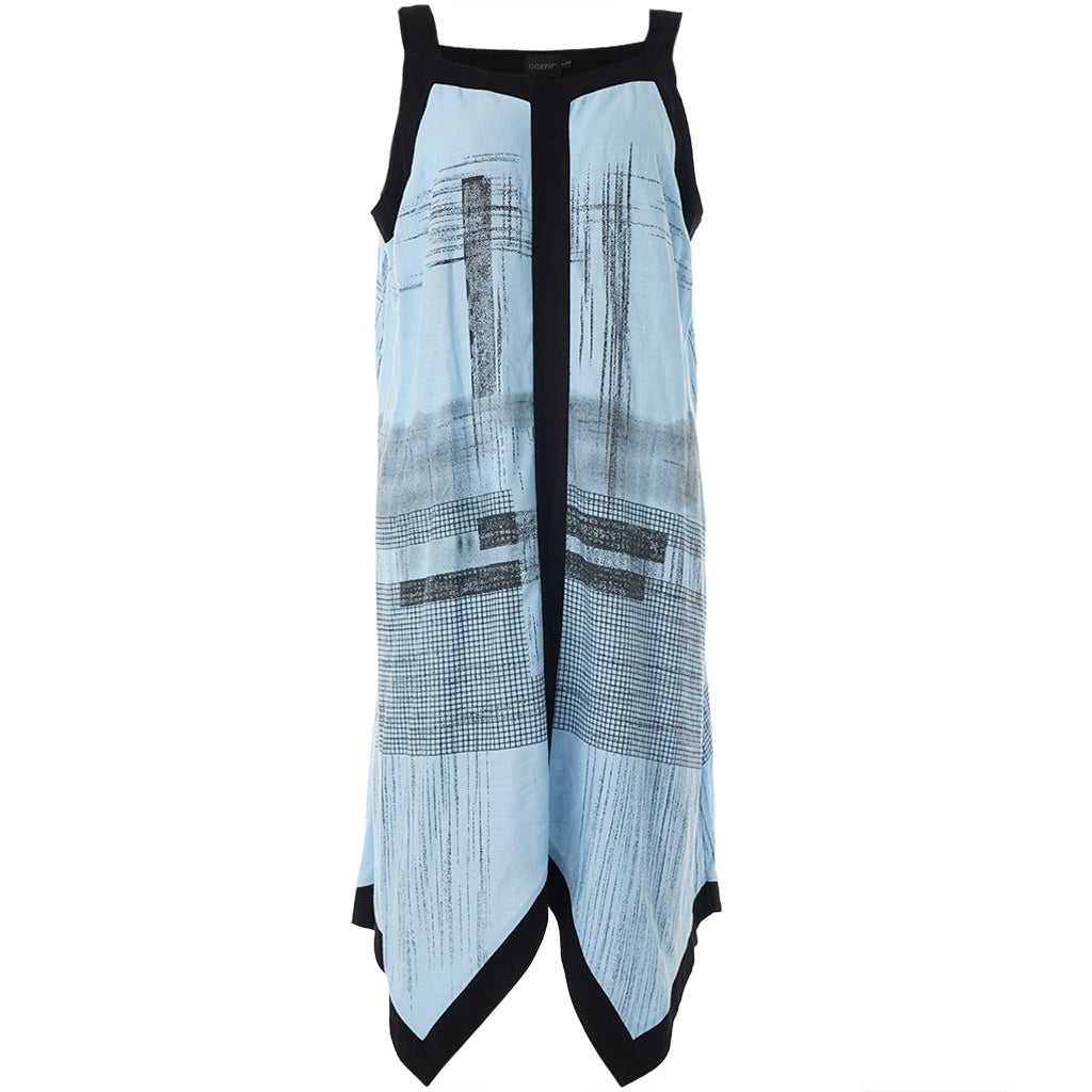 Gozzip Woman GFelicity long strap dress Dress Light blue/Black