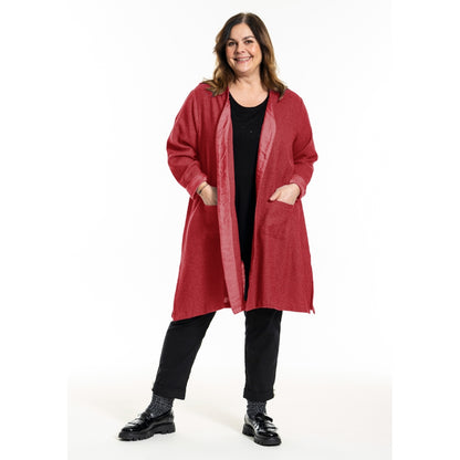 Gozzip Woman GFrance Long Cardigan Long Cardigan Scarlet