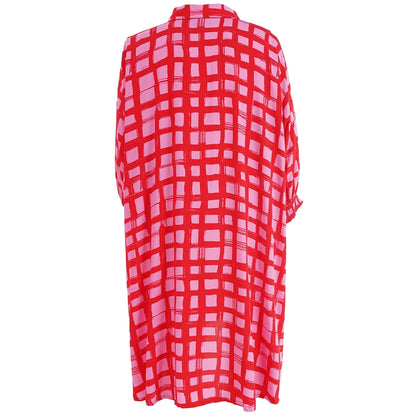 Gozzip Woman GGerda Oversize shirt Tunic Oversize shirt tunic Pink/Red
