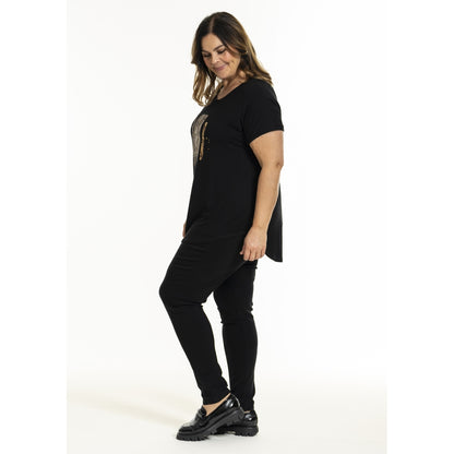 Gozzip Woman GGitte T-shirt with print T-Shirt Black