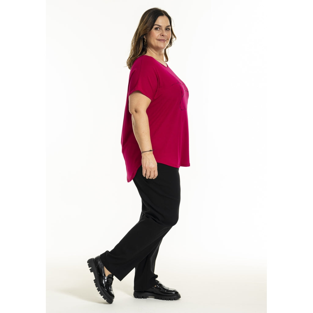 Gozzip Woman GGitte T-shirt with print T-Shirt Cherry