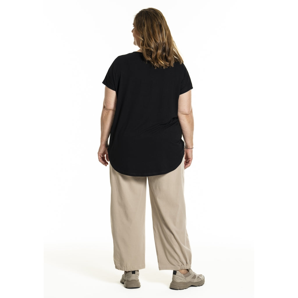 Gozzip Woman GGitte T-shirt with print T-Shirt Black