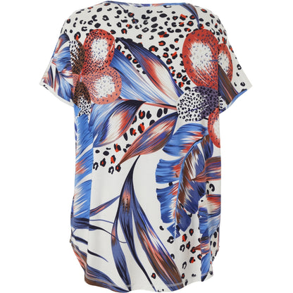 Gozzip Woman GGitte T-shirt with print T-Shirt Blue print