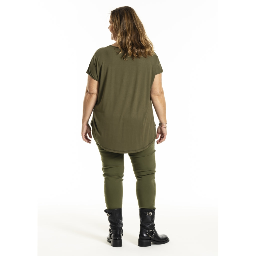 Gozzip Woman GGitte T-shirt with print T-Shirt Olive