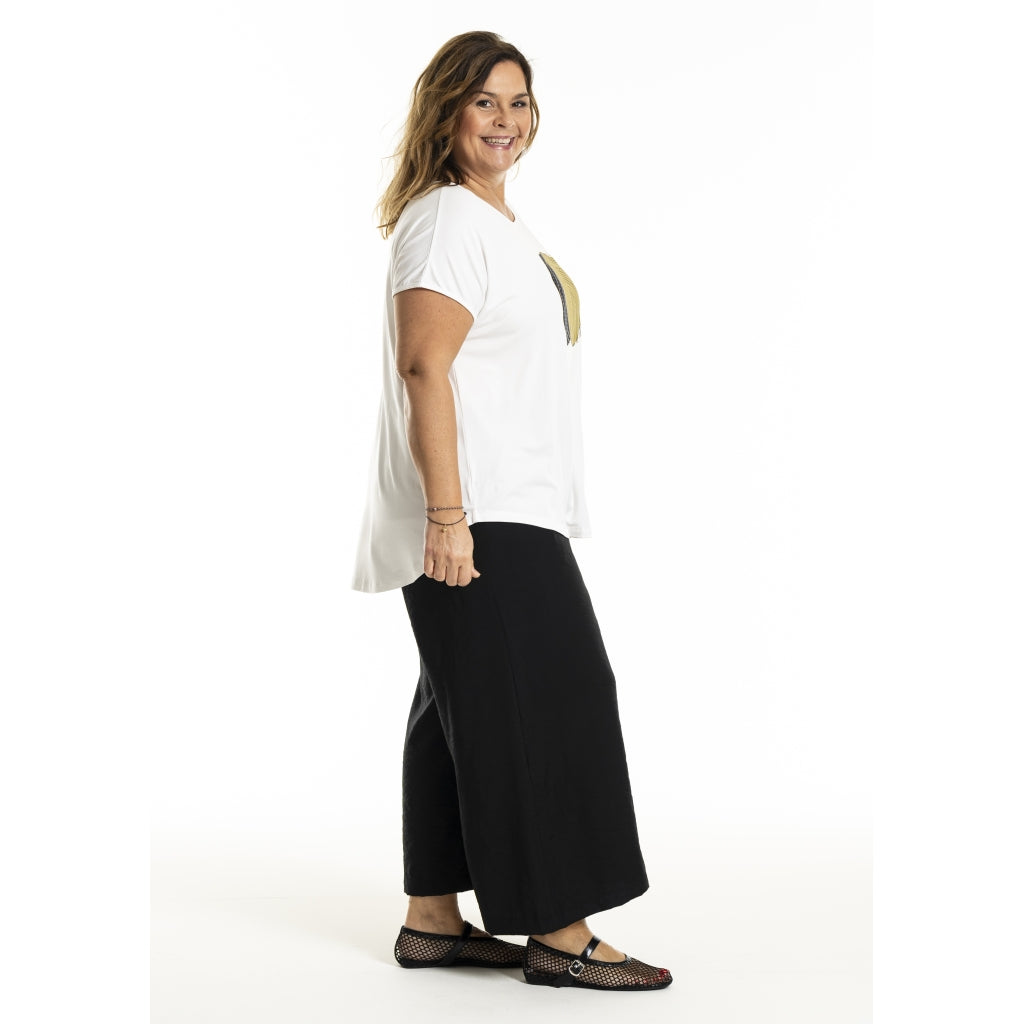 Gozzip Woman GGitte T-shirt with print T-Shirt White