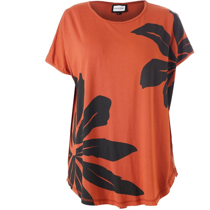 Gozzip Woman GGitte T-shirt with print T-Shirt Paprika