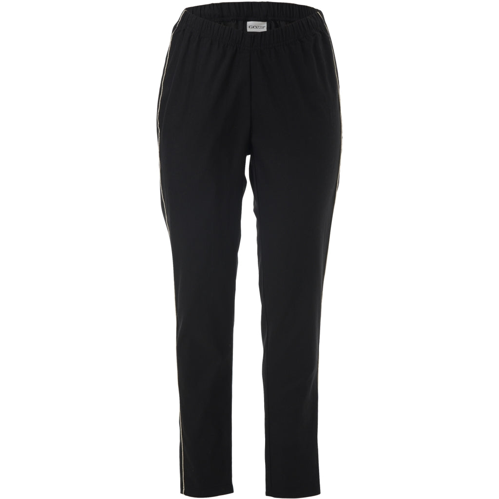 Gozzip Woman GHeika Leggings with piping Leggings Black