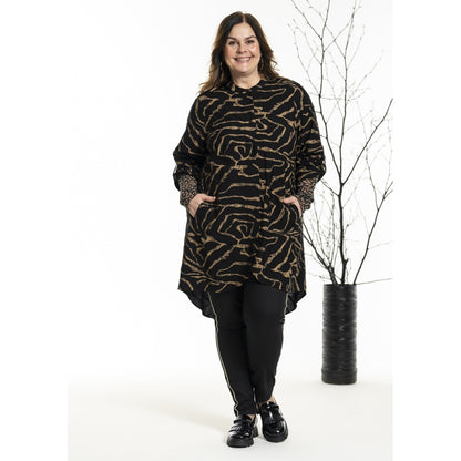 Gozzip Woman GHeika Leggings with piping Leggings Black