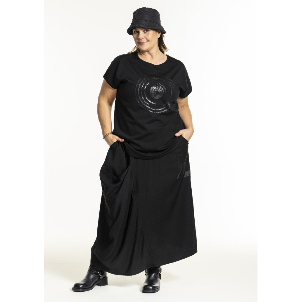 Gozzip Woman GHensia T-Shirt w print T-Shirt Black
