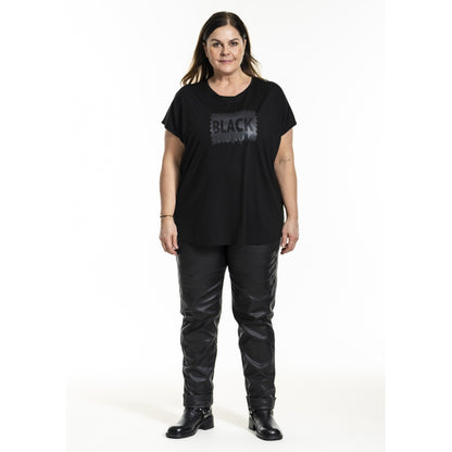 Gozzip Woman GHensia T-Shirt w print T-Shirt Black