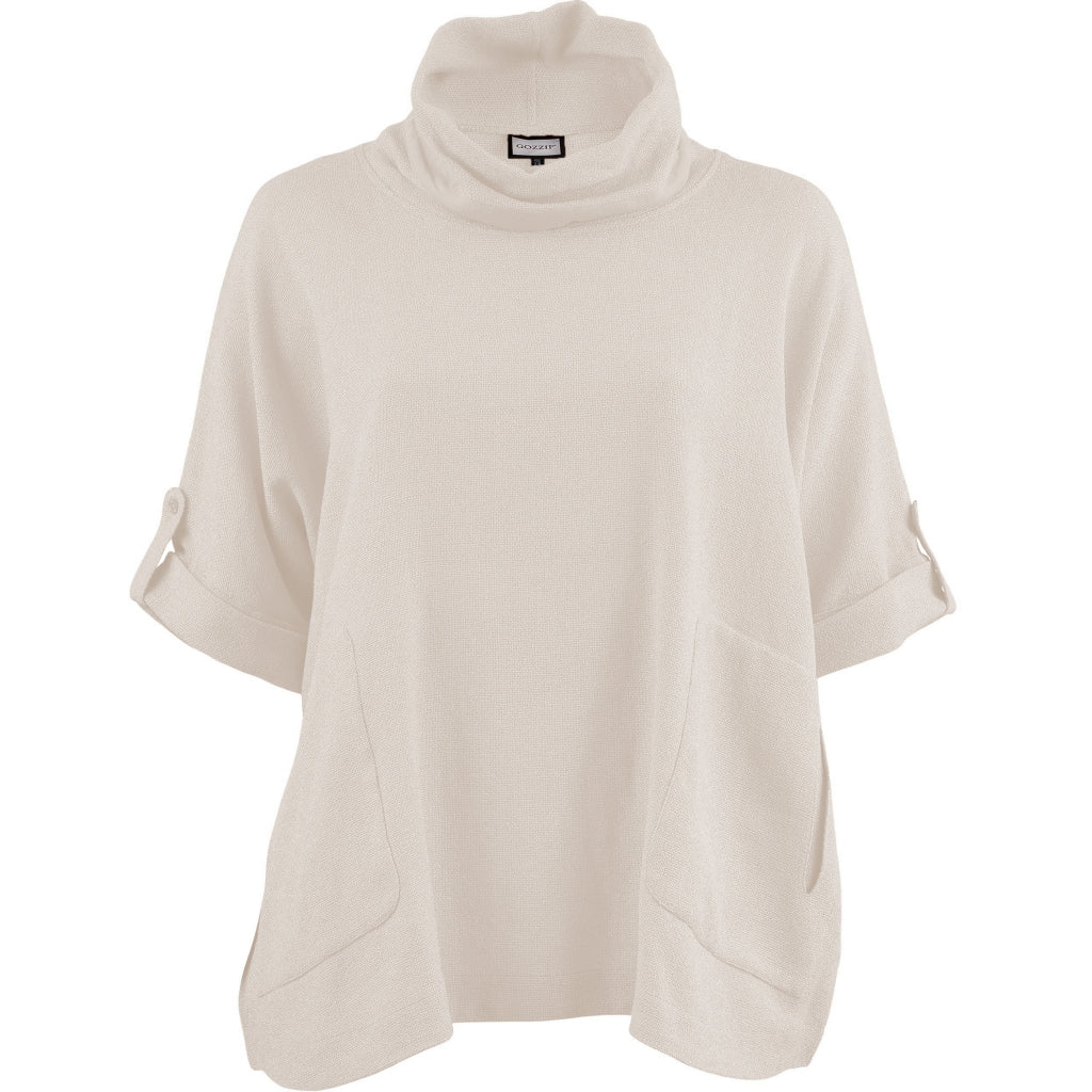 Gozzip Woman GIlsabet Oversized Blouse Oversize Blouse Offwhite