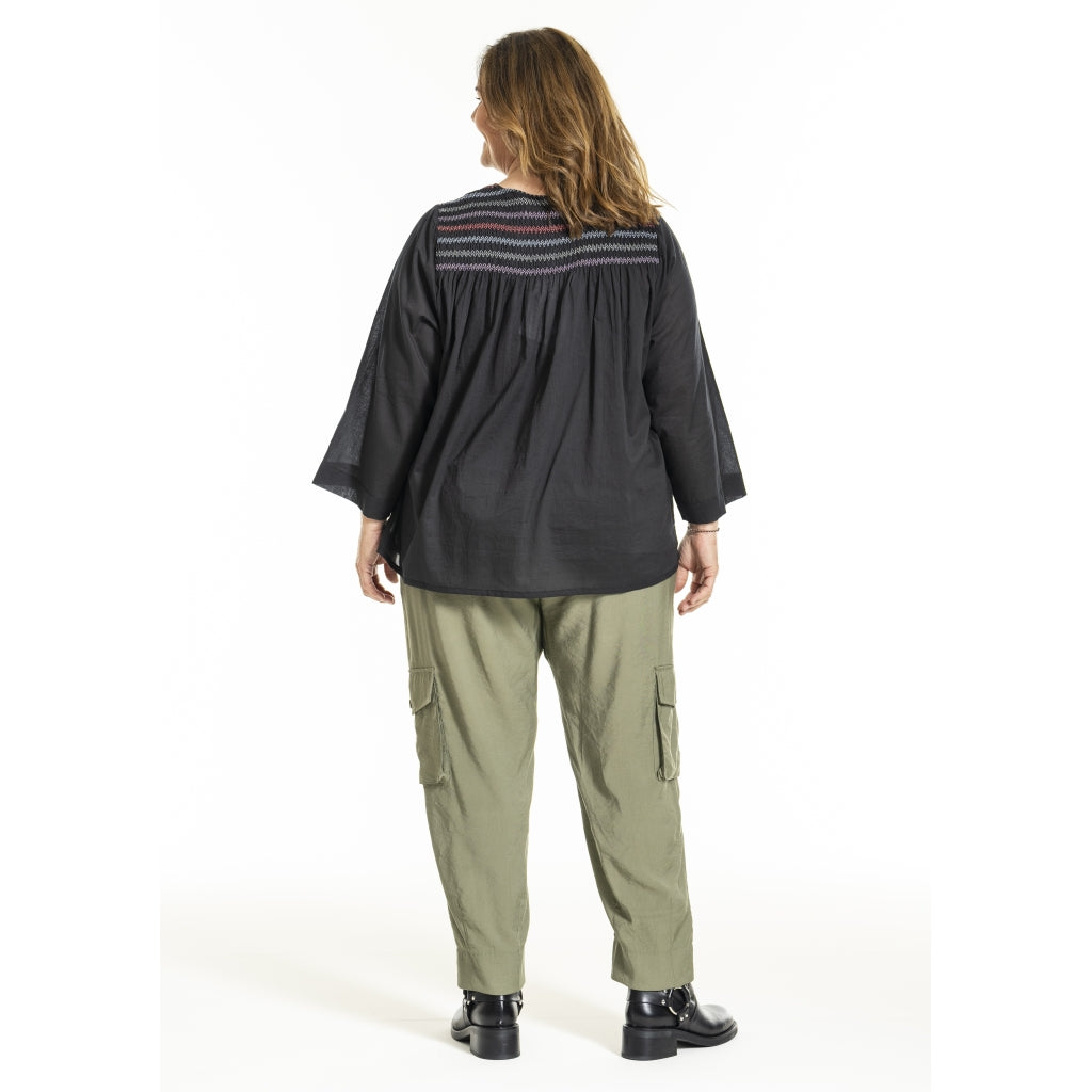 Gozzip Woman GIngfred Blouse Blouse Black