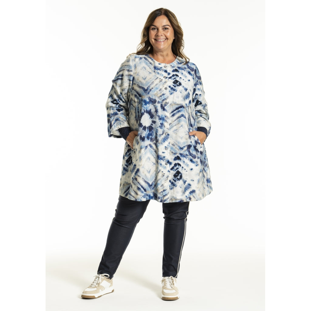 Gozzip Woman GJana Tunic Tunic Blue print