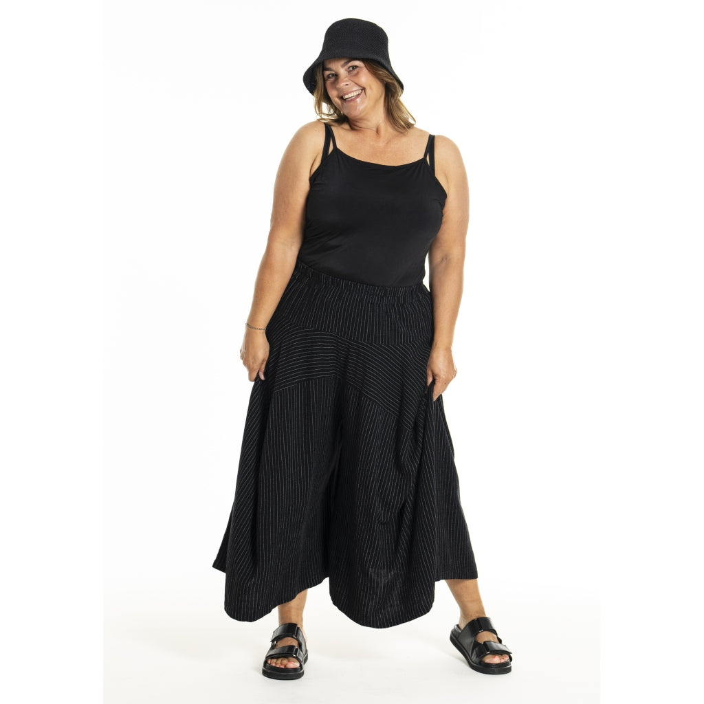 Gozzip Woman GJani Pants Pants Black Stripe