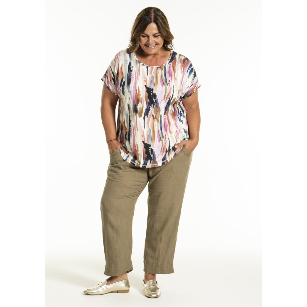 Gozzip Woman GJanni Pants Pants Clay