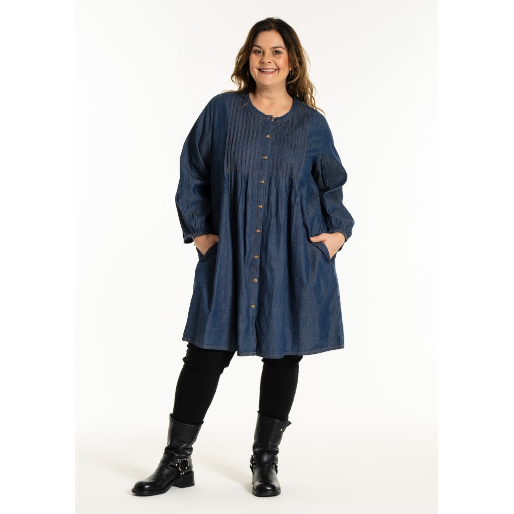 Gozzip Woman GJohanne Shirt Tunic Shirt Tunic Dark blue denim